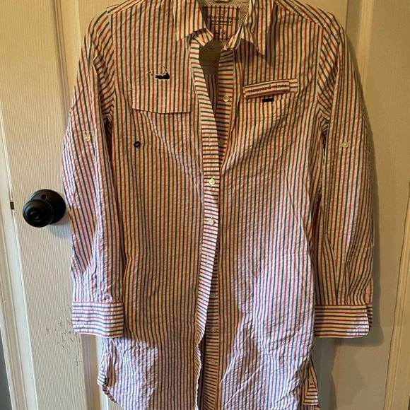 Vineyard Vines seersucker cover up dress - Picture 6 of 8